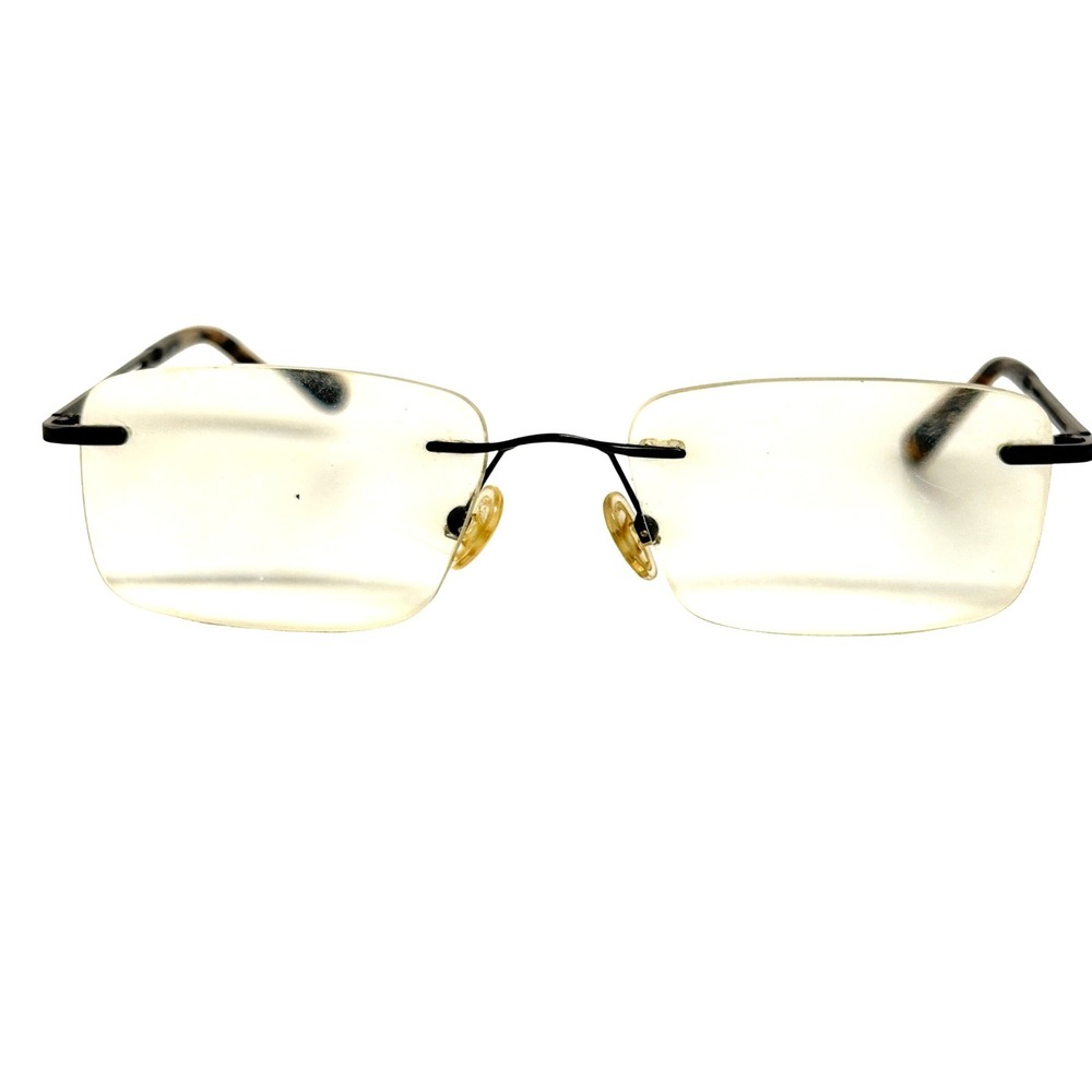 Pure with Airlock Vant 201 002 Rimless Eyeglasses Black Tortoise 52-18-140